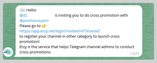 Сервис для раскрутки Telegram-каналов ERZY: обзор, регистрация, как заработать