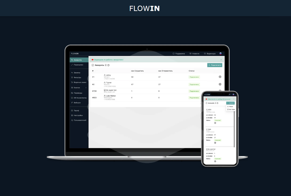 Обзор сервиса FLOWIN для пересылки сообщений в Telegram: функционал, стоимость, партнерская программа